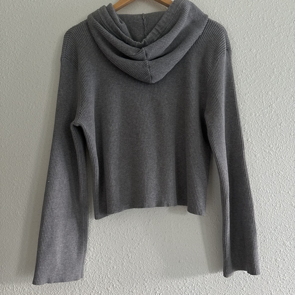 Good American Ribbed Knit Hoodie - Picture 3 of 7